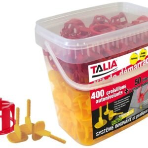 Self-leveling spacer starter kit + red screw-on heads